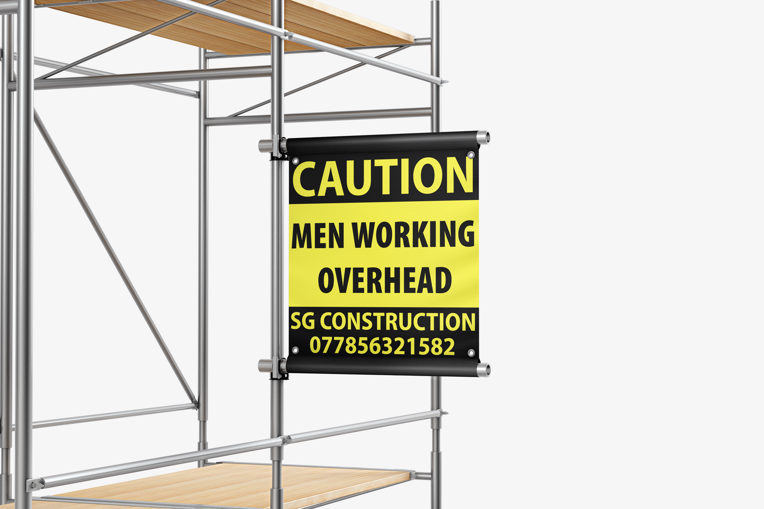 Scaffold banner mock up