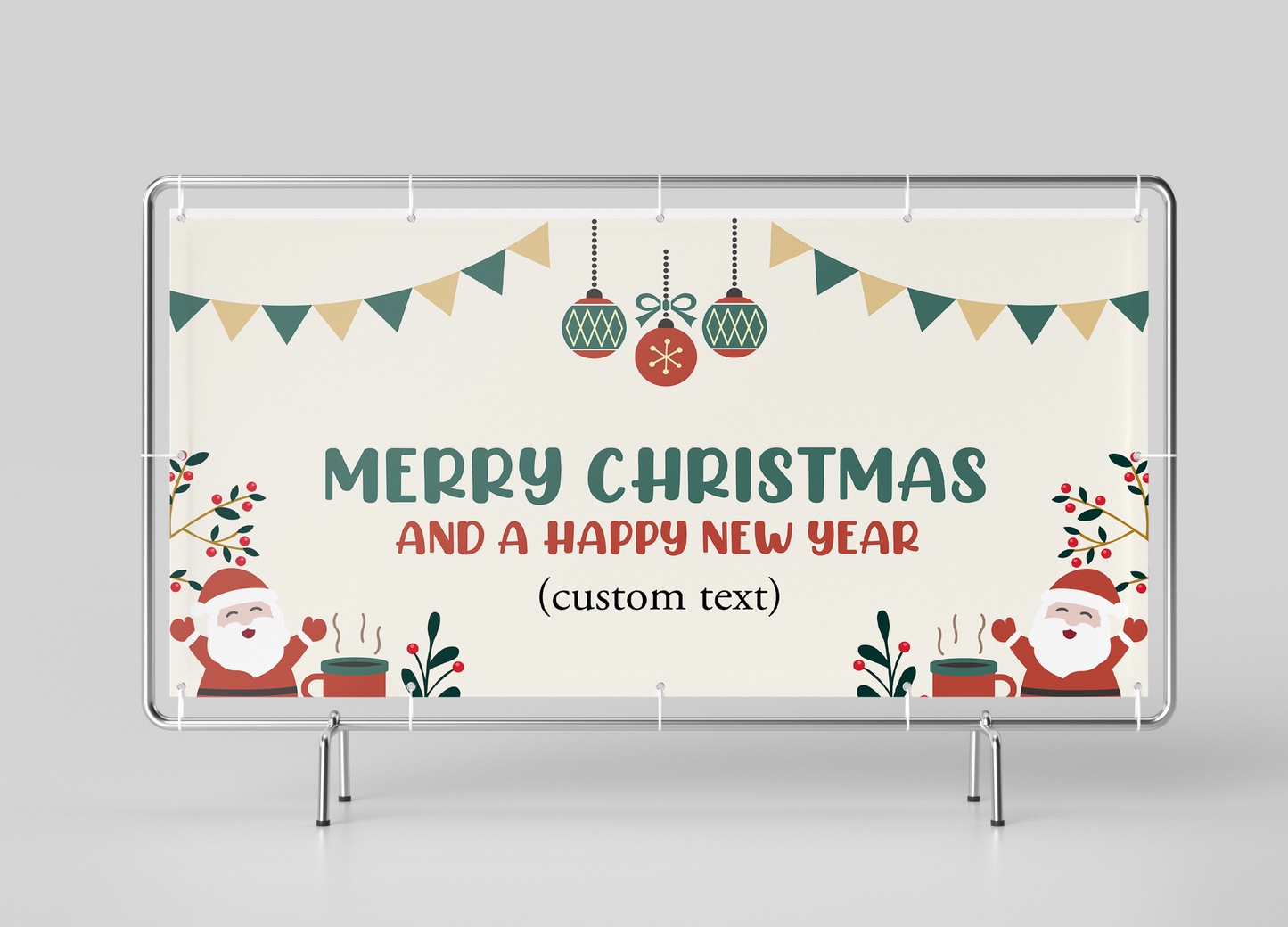 Merry Christmas and a Happy New Year Banner