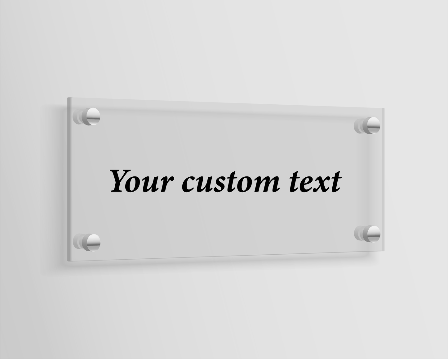 2mm Clear Acrylic Sign