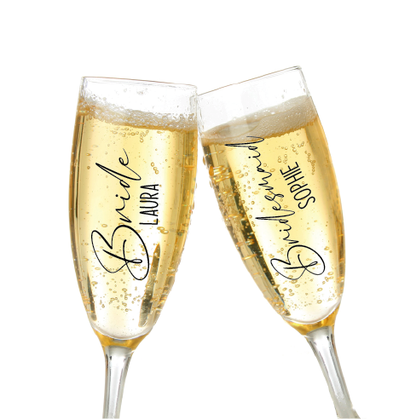 Personalised Champagne flute