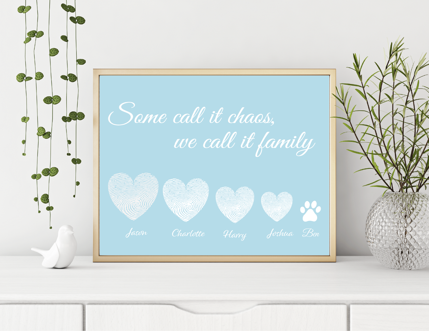 Some call it Chaos.. We call it Family personalised family print